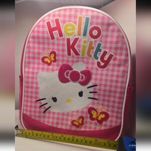 Hello Kitty Pink Gingham Kids Mini Backpack with Butterflies